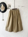 画像1: seasew.／702 タックスカート・ベージュ (1)