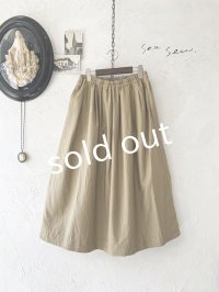 seasew.／702 タックスカート・ベージュ