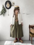 画像1: seasew.／702 タックスカート・カーキ (1)