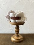 画像5: pollenbienco／アンティークレースのクッションブレスレット・くすみピンク