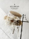 画像1: pollenbienco／アンティークレースの帽子・E (1)