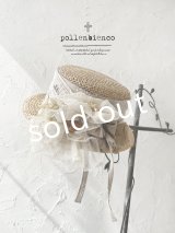 pollenbienco／アンティークレースの帽子・E