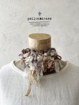 画像1: pollenbienco／アンティークレースのチョーカー・ライラック (1)