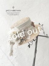 pollenbienco／アンティークレースの帽子・A