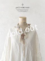 pollenbienco／アンティークレースと十字架のネックレス・B