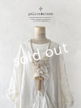 pollenbienco／アンティークレースと十字架のネックレス・C