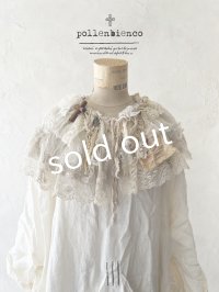 pollenbienco／アンティークレースのティペット・A