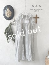 shizuka's/アンティークレースのフリル襟フレンチワンピース・A