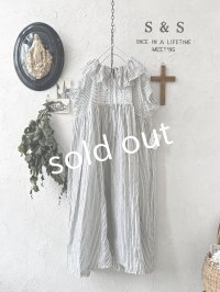 shizuka's/アンティークレースのフリル襟フレンチワンピース・A