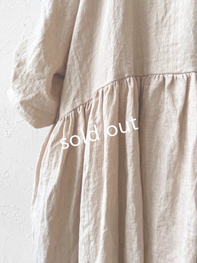 画像8: MARCHE' DE SOEUR／十字架ネックレス付きギャザーワンピース・ピンクベージュ