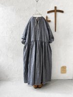 画像9: MARCHE' DE SOEUR／十字架ネックレス付きギャザーワンピース・ダンガリー (9)