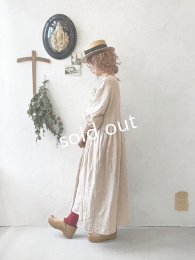 画像14: MARCHE' DE SOEUR／十字架ネックレス付きギャザーワンピース・ピンクベージュ