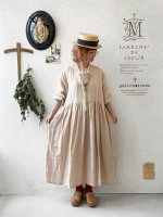 画像12: MARCHE' DE SOEUR／十字架ネックレス付きギャザーワンピース・ピンクベージュ (12)