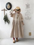 画像13: pollenbienco/アンティークレースのギャザーワンピース・ピンクベージュB