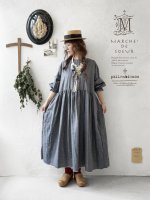 画像11: MARCHE' DE SOEUR／十字架ネックレス付きギャザーワンピース・ダンガリー (11)