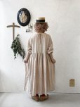 画像14: pollenbienco/アンティークレースのギャザーワンピース・ピンクベージュC