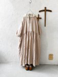 画像8: pollenbienco/アンティークレースのギャザーワンピース・ピンクベージュC
