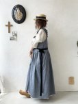 画像15: kosatofuku／フリルショルダーとプリーツリボンのワンピース・ アイボリー
