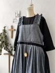画像8: kosatofuku／フリルショルダーとプリーツリボンのワンピース・デニム