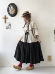 画像16: kosatofuku／リボンと大きなフリルカラーのブラウス・黒
