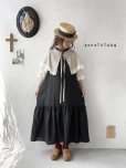 画像14: kosatofuku／フリルケープ付のリネンローギャザーワンピース・生成り