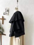 画像4: kosatofuku／リボンと大きなフリルカラーのブラウス・黒