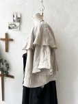 画像11: kosatofuku／リボンと大きなフリルカラーのブラウス・生成り
