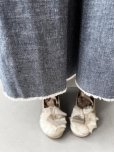画像6: kosatofuku／フリルショルダーとプリーツリボンのワンピース・デニム