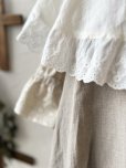 画像5: kosatofuku／フリルケープ付のリネンローギャザーワンピース・生成り