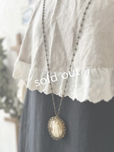 画像7: kosatofuku／フリルケープ付のリネンローギャザーワンピース・黒