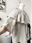 画像4: kosatofuku／リボンと大きなフリルカラーのブラウス・生成り
