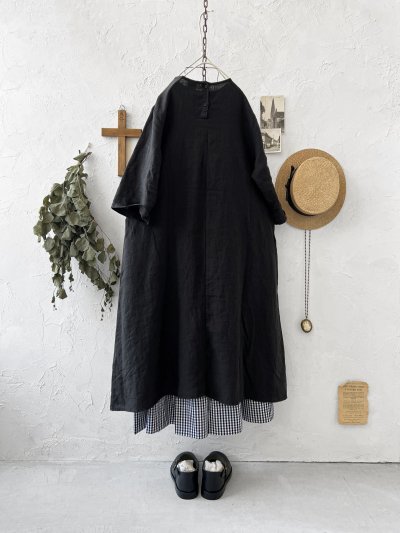 画像5: Re:born/リネンワンピース・ブラック
