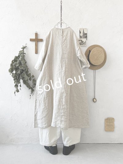 画像8: Re:born/リネンワンピース・ナチュラル