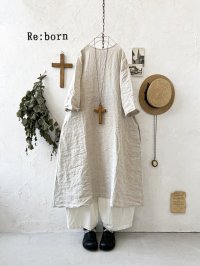 Re:born/リネンワンピース・ナチュラル