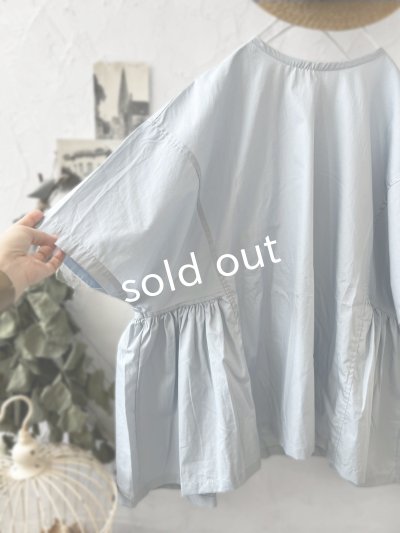 画像8: je suis comme je suis/サイドギャザーブラウス・水色