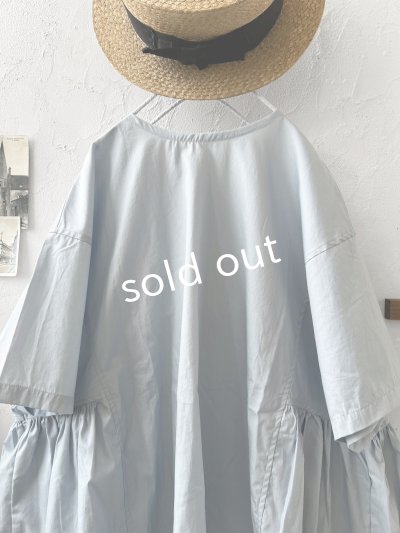 画像4: je suis comme je suis/サイドギャザーブラウス・水色