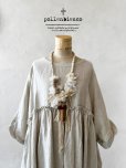 画像1: pollenbienco／アンティークレースと木の十字架ネックレス・A (1)