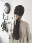 画像2: pollenbienco／アンティークレースのウィッグバレッタ (2)