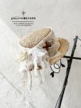画像1: pollenbienco／アンティークレースの帽子・I (1)