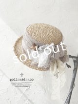 pollenbienco／アンティークレースの帽子・H