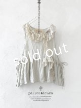 pollenbienco/アンティークレースのギャザージレ