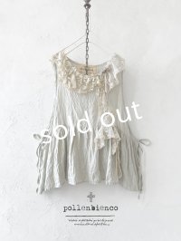 pollenbienco/アンティークレースのギャザージレ