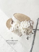 pollenbienco／アンティークレースの帽子・F