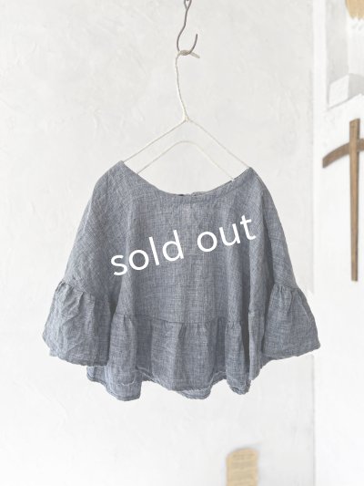 画像5: Avenue／フリルギャザーポンチョ・デニムブルー