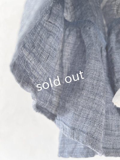 画像4: Avenue／フリルギャザーポンチョ・デニムブルー