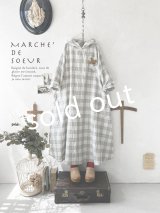 MARCHE' DE SOEUR／Ａラインフードワンピース・チェック