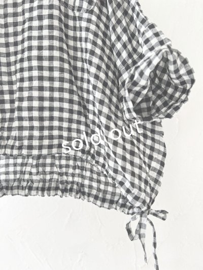 画像3: MARCHE' DE SOEUR／裾リボンプルオーバー・ギンガム