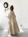 画像14: MARCHE' DE SOEUR／Ａラインフードワンピース・ベージュシャンブレー