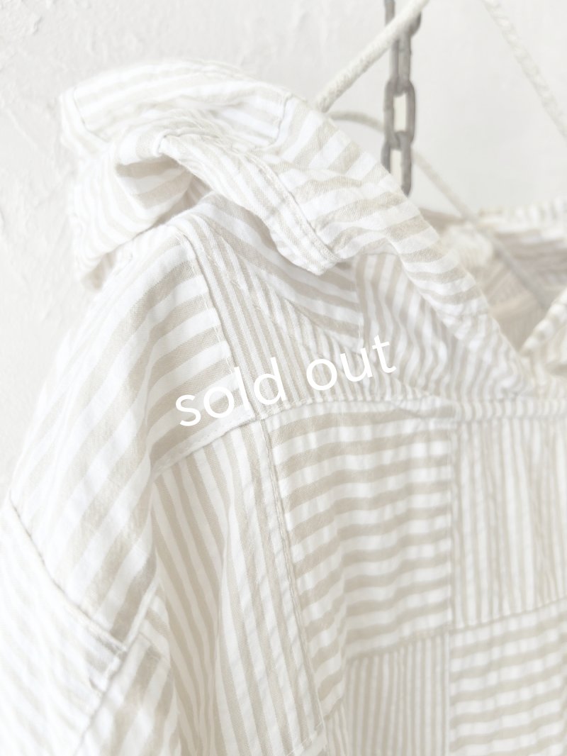 画像10: MARCHE' DE SOEUR／Ａラインフードワンピース・パッチワーク (10)
