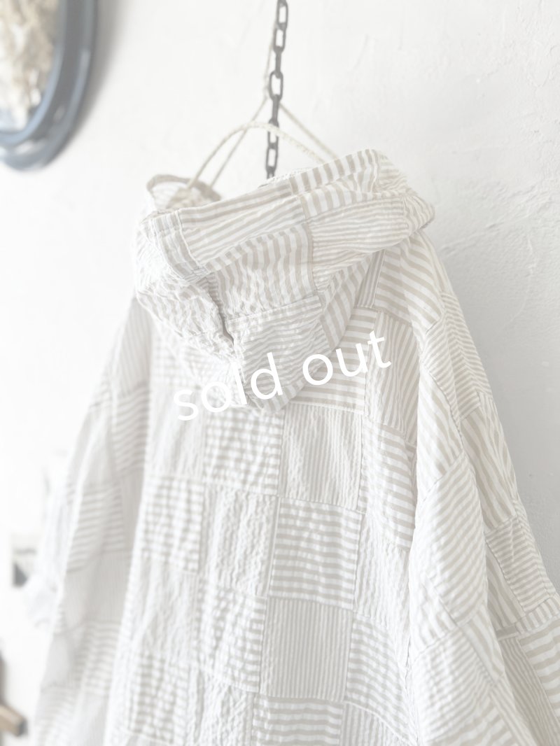 画像12: MARCHE' DE SOEUR／Ａラインフードワンピース・パッチワーク (12)